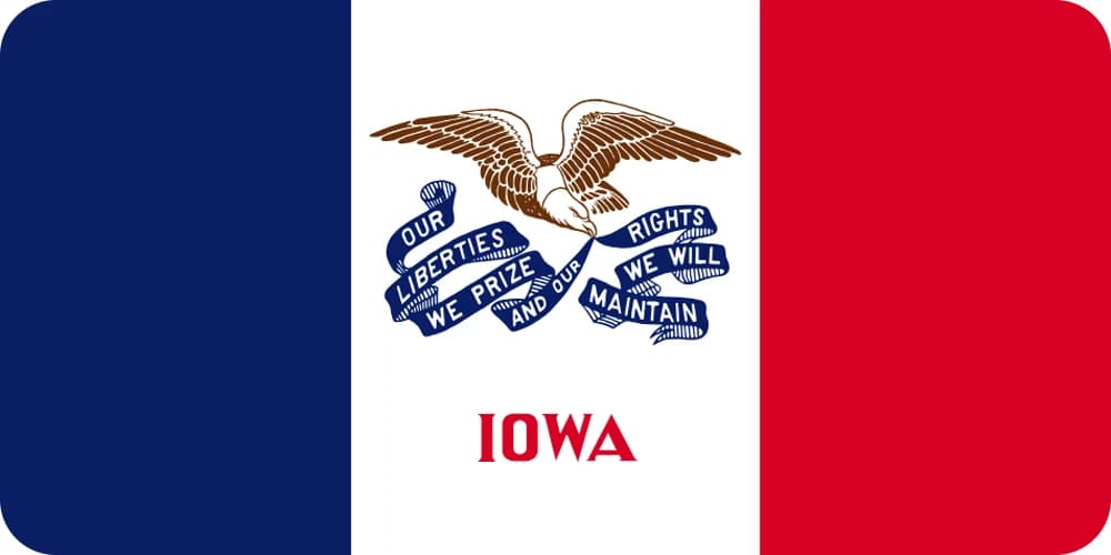 Iowa state flag