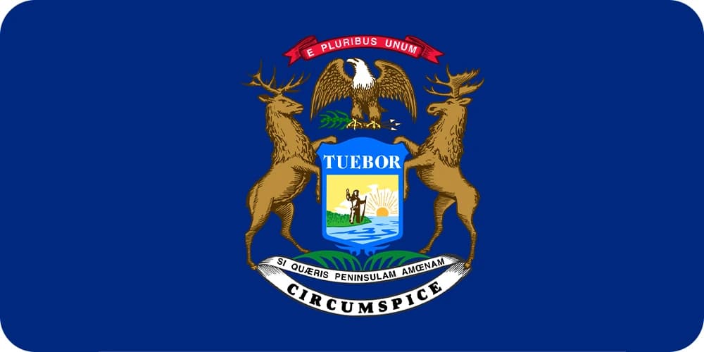 Michigan state flag