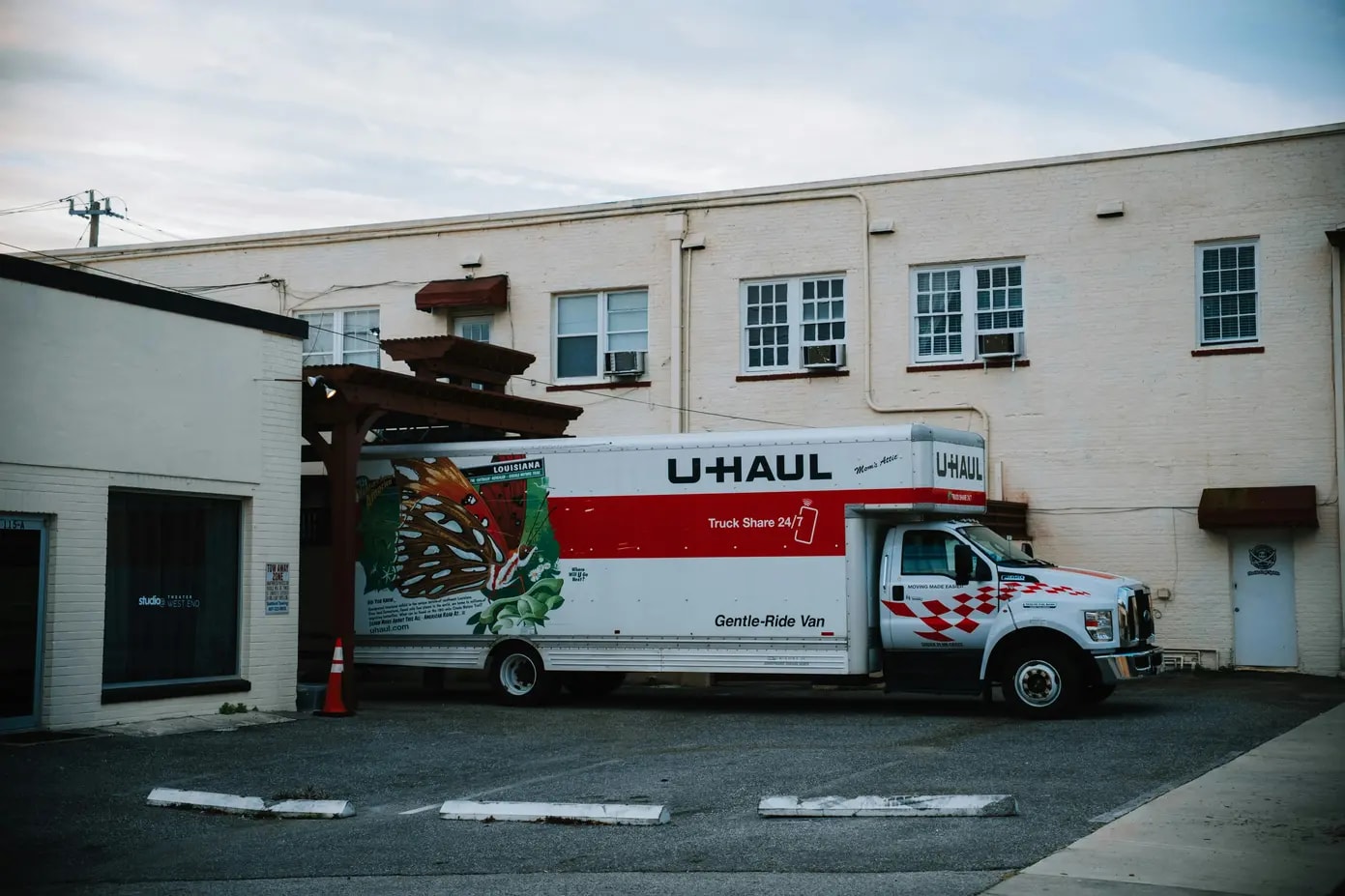 U-Haul Box Truck Parked